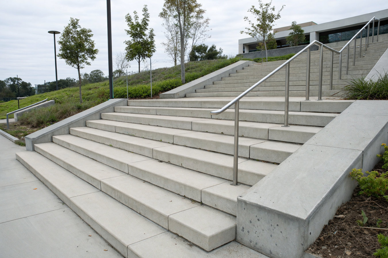Concrete steps construction